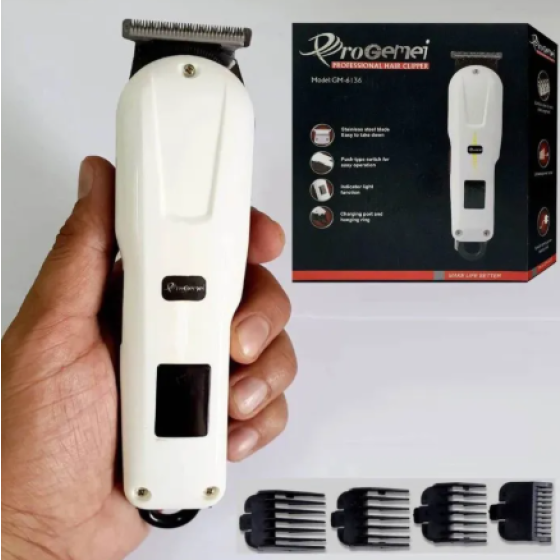 Refurbished Cordless Rechargeable Led Display Hair Clipper Heavy Duty For Hair And Beard Cut